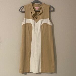 Lilly Pulitzer Tan and White Dress
